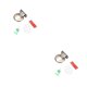 thumbnail image 2 of Kenally Tope de puerta, componente modificado, bloque anticolisión, tope de puerta de aleación de Zinc, accesorio de repuesto para muebles, color cian El color cian 2piezas Kenally CBP491388, 2 of 6