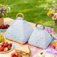 thumbnail image 7 of Foldable Waterproof Picnic Blanket with Carry Handle, Thick Padded Outdoor Mat, Portable Outdoor Blankets Tote Bag with Zipper for Park, Beach, Camping and Travel (Medium), 7 of 7
