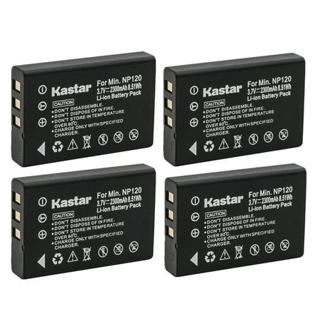 Image of Kastar 4-Pack Battery Replacement for Ordro HDV-D9 HDV-D9II HDV-D10 HDV-D80 HDV-D80S HDV-D100 HDV-D200 HDV-D300 HDV-D320 HDV-D325 HDV-D395 HDV-V7 HDV-V7 PLUS Digital Cameras