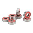 thumbnail image 3 of ABEC 9 Roulements, Performance Stable Faible Bruit Acier au Carbone Haute Précision 608RS Roulement à Billes pour Patins à Roulettes Rouge, 3 of 8