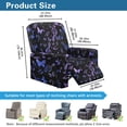 thumbnail image 7 of Xoenoiee Butterfly Music Note Pattern Recliner Slipcover Lazyboy Recliner Chair Cover 4 Piece Stretch Recliner Couch Covers Small Reclining Cover with Pockets Furniture Protector, 7 of 7
