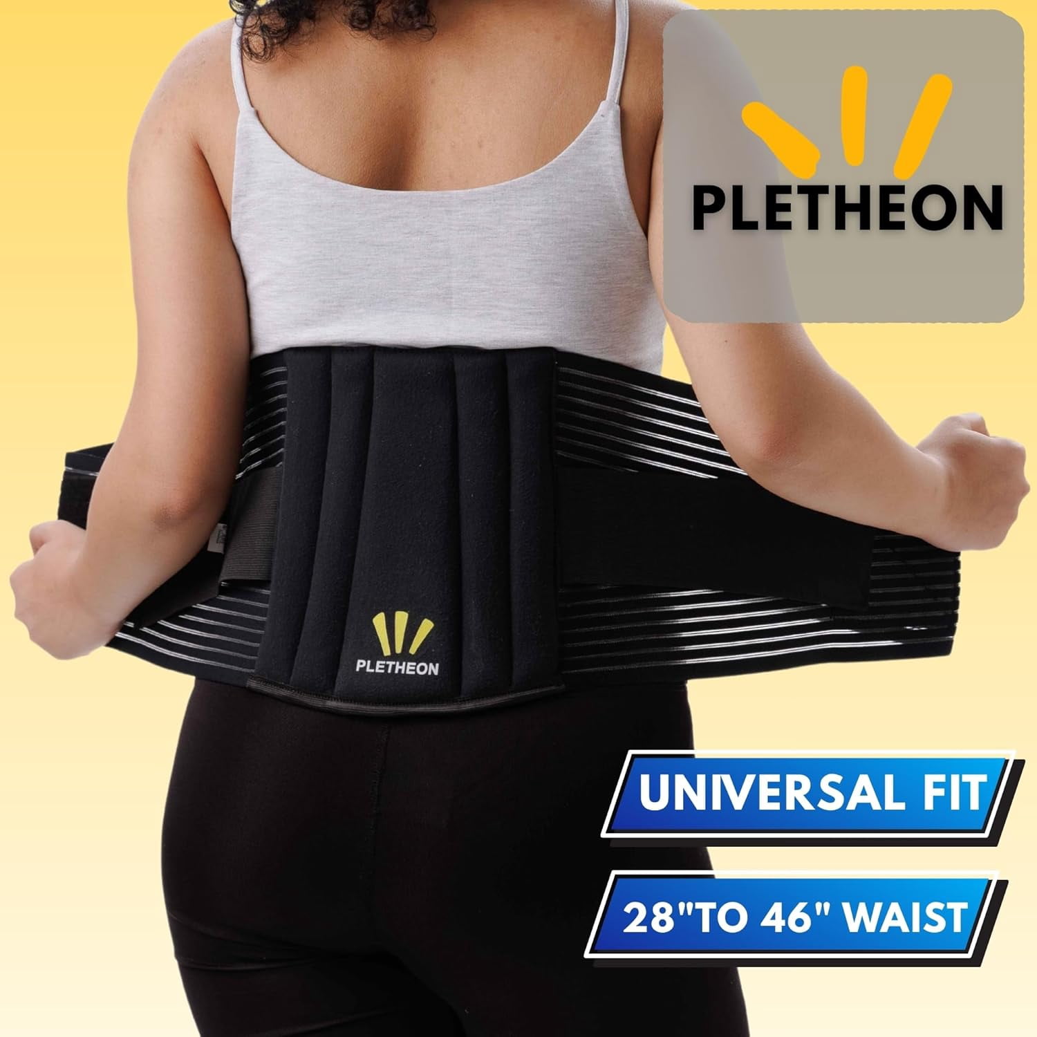 Adjustable Lumbar Support Belt for Lower Back Pain Relief Waist Brace for Men and Women | Posture Correction & Spine Support