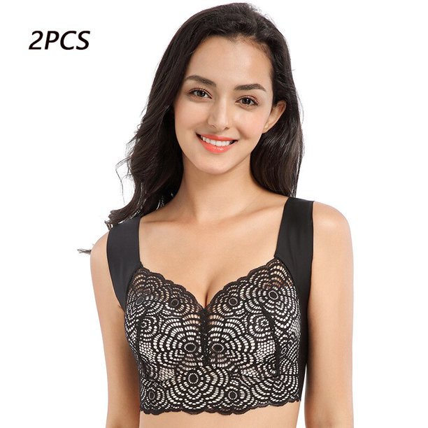 Lencería sin costuras para mujer, ropa interior de talla grande, sujetador de realce, lencería Sexy ultrafina, 1/2/3/4 Uds.