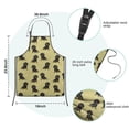 thumbnail image 7 of Dachshund Footprint Kids Aprons for Girls and Boys,Adjustable Neck Strap Toddler Aprons for Kids Cooking Baking, 7 of 7