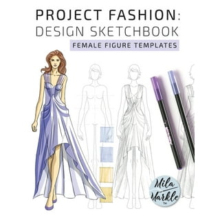 Fashion Design Sketchbook Figure Template: This Fashion Illustration  Sketchbook Contains 100+ Female Fashion Figure Templates. Makes An Ideal  Fashion  Designed Fashion Croquis Fashion Templates by Fun And Easy,  Paperback