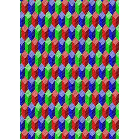 Ahgly Company Machine Washable Indoor Rectangle Transitional Green Area Rugs, 4' x 6'