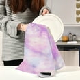thumbnail image 3 of Mystic Glaxy Space Dish Towels Set of 6, Rainbow Sky Washable Tea Towels Dishcloths Lint-Free 18x28 Inch Fast Drying for Kitchen Restaurant Bar Clean, 3 of 7