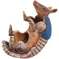 thumbnail image 5 of Urbalabs Western Armadillo, Barrel, Cowboy Boots Salt and Pepper Shaker Caddy Farmhouse Dinner Table Kitchen Ranch Decorations Rustic Cowboy Decor Hand Painted (Armadillo), 5 of 7