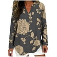 thumbnail image 2 of Neewe Womens Long Sleeve Shirts Casual Summer Fashion Ladie Tops Loose Fit Spring Lightweight Clothes Beach Vacation, 2 of 5