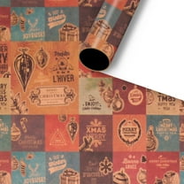 JHGoosa Kraft Paper Wrapping Paper Christmas Gift Paper Gift Paper Vintage Floral Paper Wrapping Paper