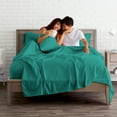 thumbnail image 6 of Bare Home 5 Piece Sheet Set, Microfiber, 2 Extra Pillowcases, Twin, Emerald, 6 of 6