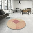 thumbnail image 4 of Ahgly Company Machine Washable Indoor Rectangle Transitional Sunrise Orange Area Rugs, 7' x 9', 4 of 7