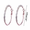 thumbnail image 2 of DESIGNICE 2 Colors Women Big Hoop Earrings Large Loop Circle Alloy Jewelry Earrings Large Hoop Earrings for Women, 2 of 7