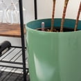 thumbnail image 6 of XBrand 21" H Turquoise Plastic Self Watering Indoor Outdoor Tall Round Planter Pot w/Glossy Finish, Decorative Gardening Pot, Home Décor Accent, 6 of 9