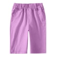 thumbnail image 5 of Bovxnpu Boys Shorts School Sports Boys School Uniform Shorts Elastic Waist Trousers, 5 of 7