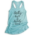 thumbnail image 1 of Salty Hair And Sandy Toes Tank Top, Ladies Racerback Tank Top, Beach Tank, Vacation Tank, Vacay Tank, Cancun, XX-Large, 1 of 3