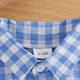 thumbnail image 4 of mgoYE Toddler Boy Clothes 4t Toddler Boy Easter Clothes Baby Boy Bunny Short Sleeve T Shirt Button Top Spring Summer Clothes(Blue,5-6 Years), 4 of 7