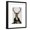 Black Frame, variant on Art.com Deer in Chair Art Print by Fab Funky, 12" x 16"