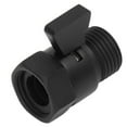 thumbnail image 2 of Válvula de control de agua con rociador de cabezal de ducha negro Válvula de cierre de latón G1/2" para baño, 2 of 8