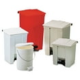 thumbnail image 3 of Indoor Utility Step-on Waste Container, Square, Plastic, 12 Gal, White, 3 of 3