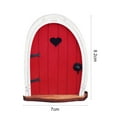 thumbnail image 5 of Fairnull Realistic DIY Miniature Fairy Door Wood Whimsical Tree Fairy Garden Door Home Decor, 5 of 8