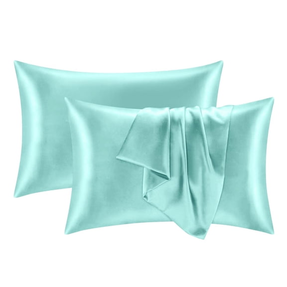 Silk Pillowcase with Hidden Zipper for Hair and Skin Care Soft Breathable Smooth Cool Sleeping Pillow Cover