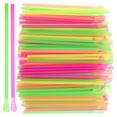 thumbnail image 5 of Spatiy 150pcs Spoon Straws Straws Straws Drinking Straws for Bubble Jumbo Drinks ( Mixed Color ), 5 of 7