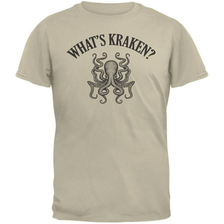 What's Kraken? Tan Adult T-Shirt - Large