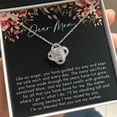 thumbnail image 2 of Like an Angel Burgundy Floral Mom Necklace Love Knot Necklace Standard Box, 2 of 3