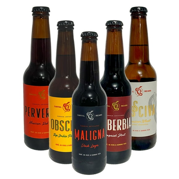 Combo Cervezas Artesanales Capital Pecado Cerveza Artesanales 355 Ml