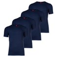 thumbnail image 1 of s.Oliver Camiseta para hombre, 4-Pack - Básica, Cuello redondo, Liso Marina S (Small), 1 of 3