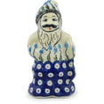 thumbnail image 3 of Polish Pottery 6½-inch Santa Clause Figurine (Floral Peacock Theme) Hand Painted in Boleslawiec, Poland + Certificate of Authenticity, 3 of 6
