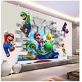 thumbnail image 3 of Papel tapiz de dibujos animados de Super Mario Bros, pegatinas de gamers, decoración de pared de dormitorio de niños, pegatinas de bricolaje, regalo de cumpleaños extraíble, 3 of 4