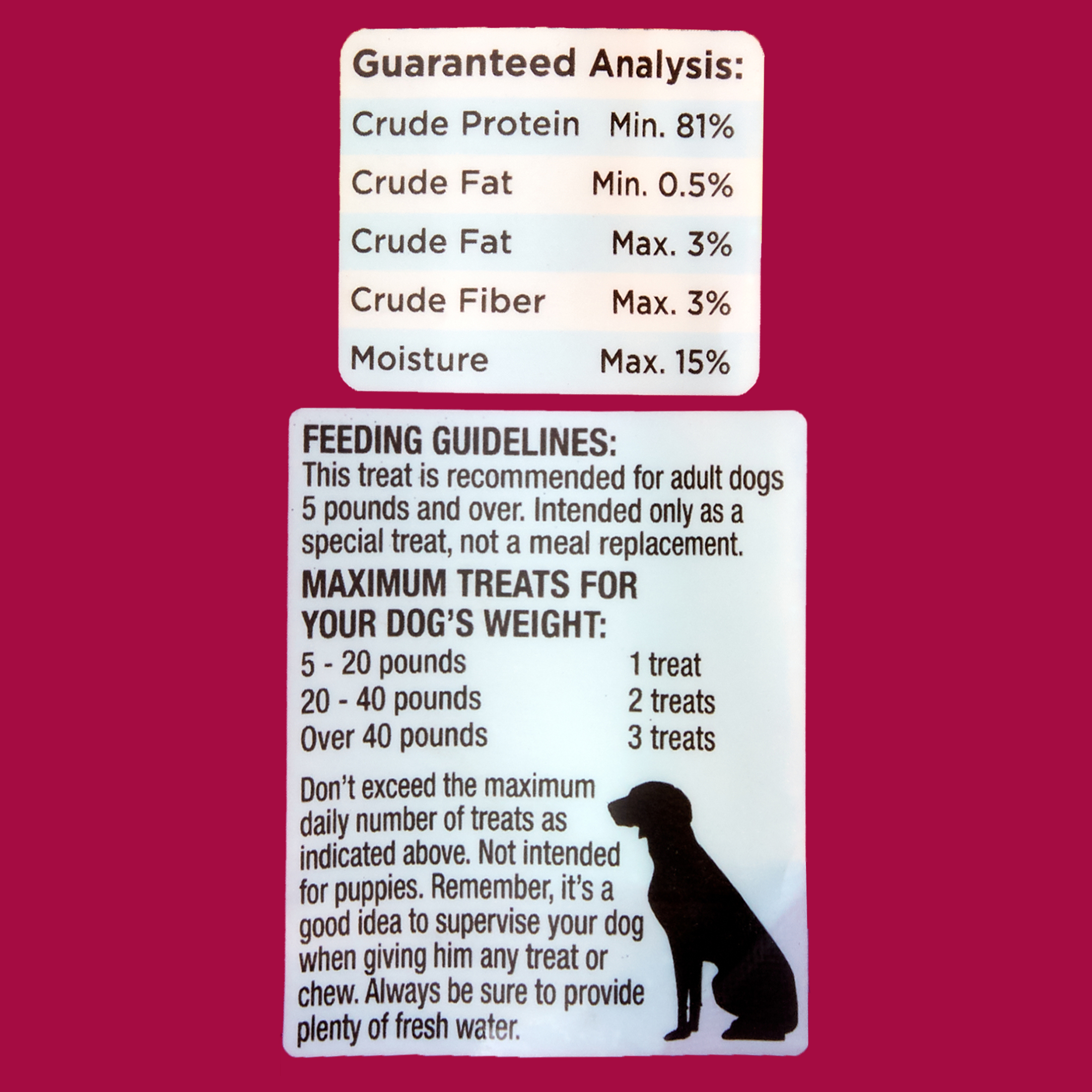 Cadet Premium Dog Treats Hide-a-Bull Rawhide and Bully Stick Chew Treat, Medium dogs, 2 count