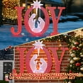 thumbnail image 3 of Starfree 49-inch Outdoor JOY Christmas Nativity Decoration Large Lighted JOY Sign Christmas Holiday Decorations Twinkling LED Hang/Stand Yard Signs, 3 of 11