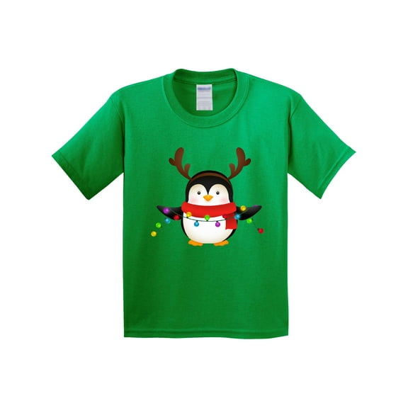 Inktastic Penguin Xmas Youth T-Shirt