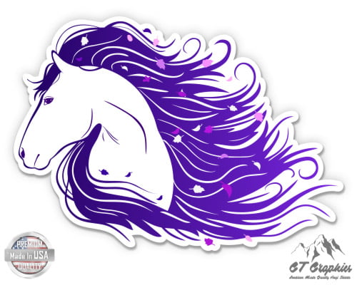 Sticker small Waterproof PP Ford Mustang Car Decal / Laptop - 