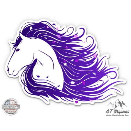 Beautiful Mustang - 3" Vinyl Sticker - For Car Laptop I-Pad Phone Helmet Hard Hat - Waterproof Decal