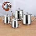 thumbnail image 4 of Stainless Steel Oil Pot with Filter Strainer, Leakproof Kitchen Oil Dispenser Pot, Grease Container for Kitchen Stainless Oil Container Vinegar Cruet Cold Water Jug, 4 of 7