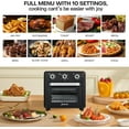 thumbnail image 6 of Compact Airfryer Toaster Oven, 1400W 21QT with 6-in-1 Multifunctions and Wide Temperature Range, Air Fryer Oven with 60-Minute Timer/Auto-Off, Stainless Steel Countertop Oven, 6 of 10