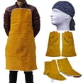 thumbnail image 1 of Kit de protección para soldadura Cola Incluye Gorro para soldar Guantes de cuero Delantal y Cubiertas, 1 of 8