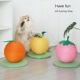 thumbnail image 4 of Colourtree Yellow Cat Scratching Board Cat Scratching Post Fruit Shape Cat Scratcher Vertical Cat Scratch Post for Indoor Cat Scratching Ball Cat Scratcher Scratch Pad, 4 of 7