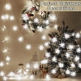 thumbnail image 6 of 2PCS Christmas Snowflake String Lights Fairy Lights Battery Operated Waterproof for Xmas Garden Patio Bedroom Party Decor Indoor Outdoor Celebration Lighting, 6 of 6