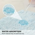 thumbnail image 6 of GZHJMY Elegant Flower Vintage Bathroom Rugs Set 2 Piece Non Slip Absorbent 15.7" x 23.6" Shower Bath Rug Mat and 20" x 20" U-Shaped Contour Toilet Rug Carpet Runner, 6 of 6