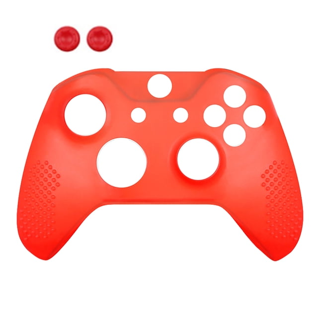 Funda de silicona Nikou Para mando de juegos antideslizante Xbox One Slim color rojo