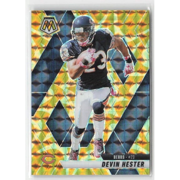 2025 Panini Mosaic Devin Hester #118 Mosaic Reactive Yellow HOF Chicago Bears Football Card