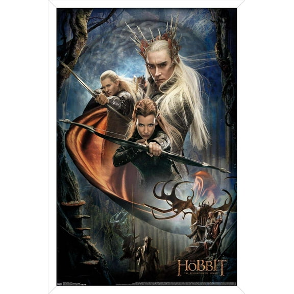 The Hobbit: The Desolation Of Smaug - Group Wall Poster, 14.725" x 22.375", Framed