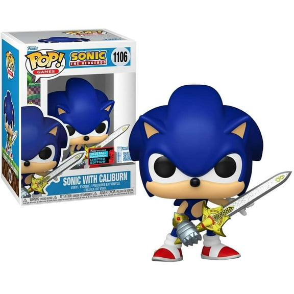 Funko Sonic the Hedgehog POP! Games Sonic with Caliburn Vinyl Figure