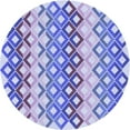 thumbnail image 1 of Ahgly Company Machine Washable Indoor Round Transitional Periwinkle Purple Area Rugs, 5' Round, 1 of 7