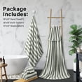 thumbnail image 2 of Beartech 8 Piece Microfiber Bath Towel Set 2 Oversized Bath Sheet,2 Hand Towels and 4 Washcloths| Ultra Soft & Less lint,Highly Absorbent Quick Dry Shower Towel For Bath Hotel-Gray Green, 2 of 11